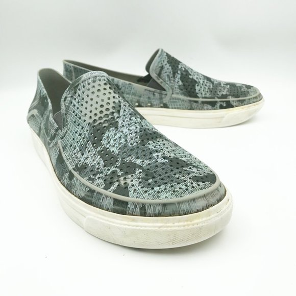 CROCS Citilane Roka Slip On Gray Camo Print Rubber Slip On Sneakers Womens 10 - Picture 1 of 16